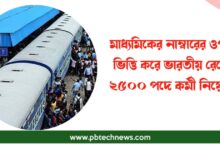 রেলে কর্মী নিয়োগ (Indian Railway Recruitment)