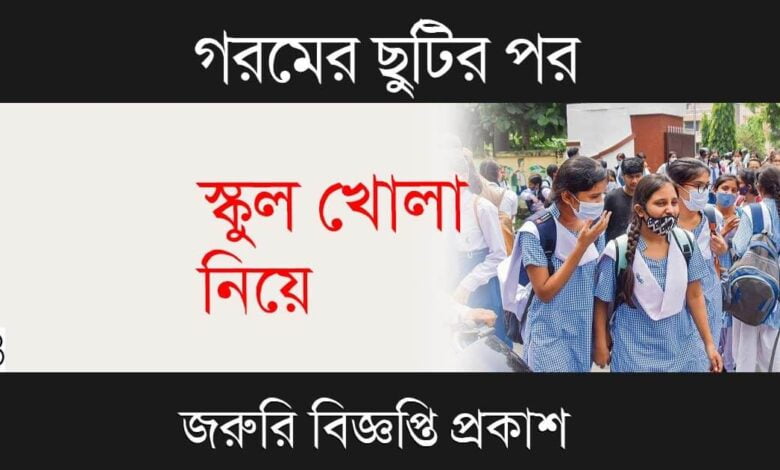 School Reopen (পুনরায় স্কুল খোলা)