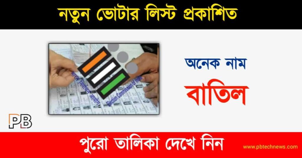 Voter List (ভোটার তালিকা)