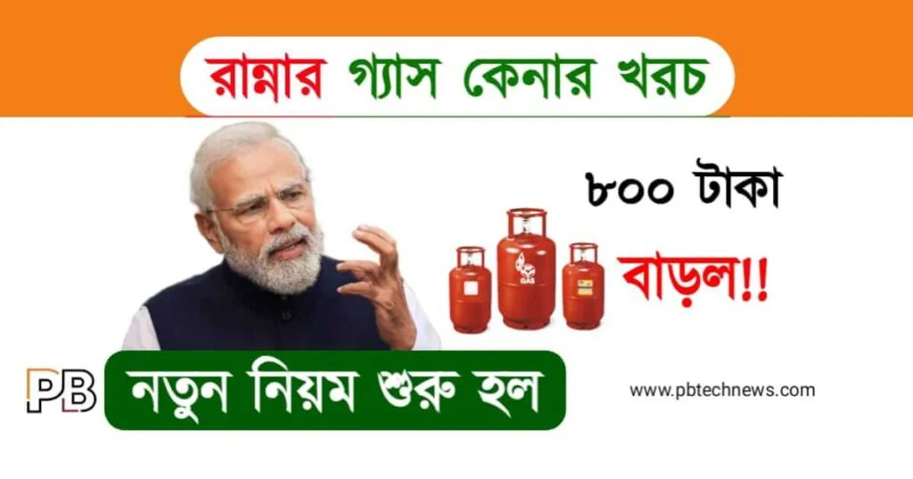 LPG Gas Price (রান্নার গ্যাসের দাম)