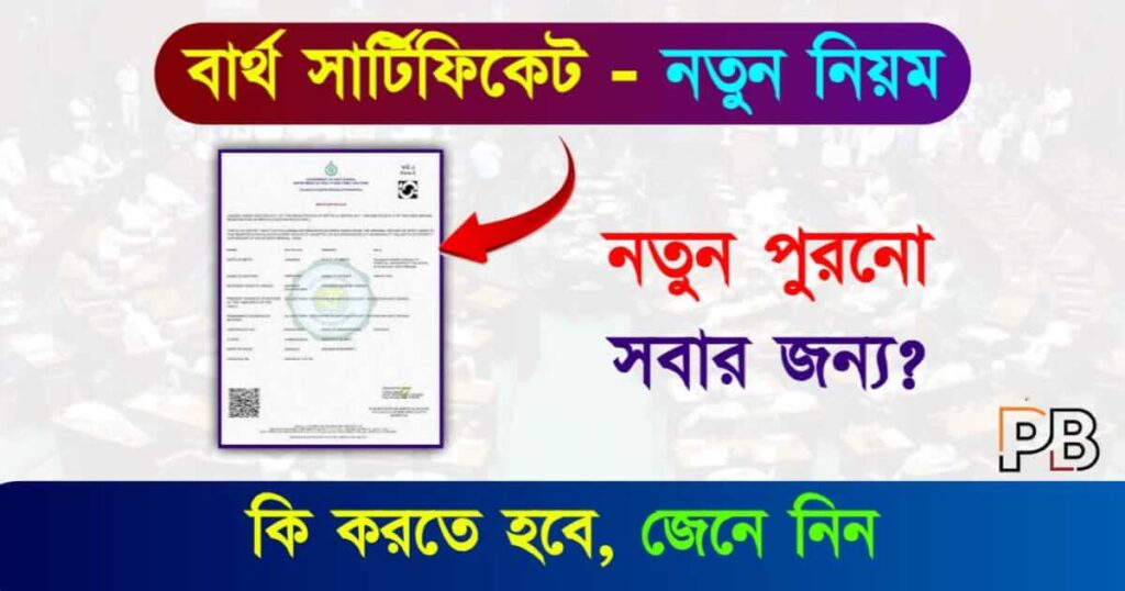 Birth Certificate (বার্থ সার্টিফিকেট)